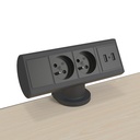  Support prises électriques x2 et connecteur USB x2